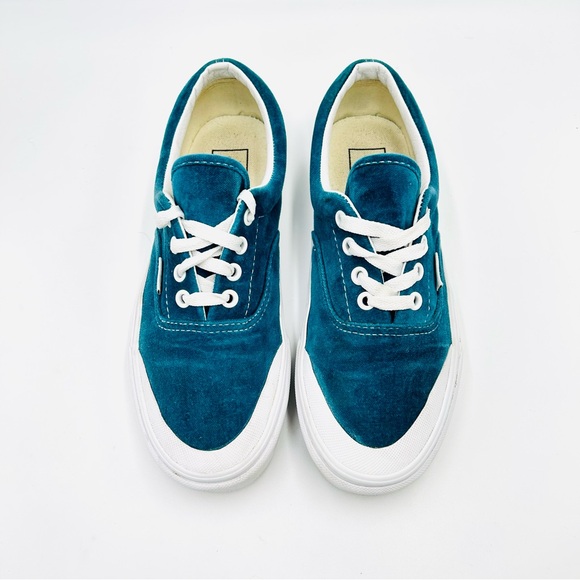 Vans shoes Era TC Velvet Sneakers blue classic rubber sole Women Size 7.5 - Picture 8 of 10